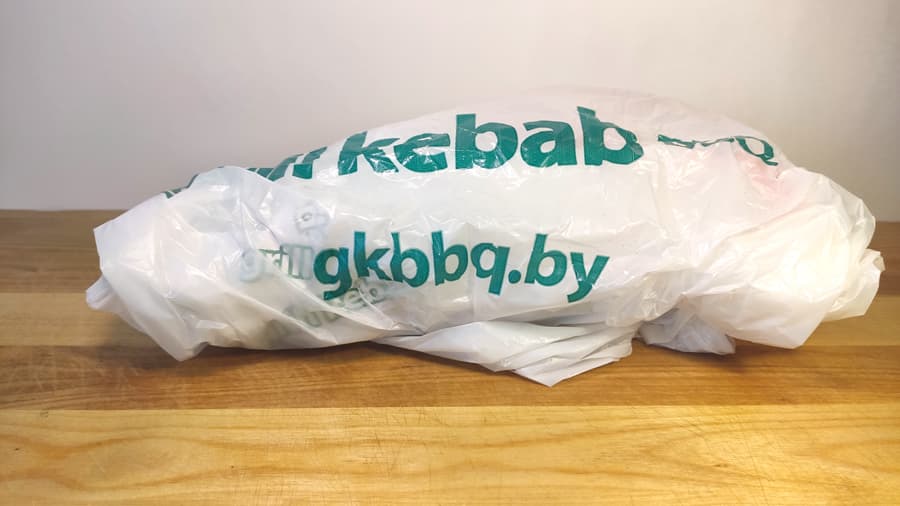 Шаурма от Gill Kebab в целлофановом пакете